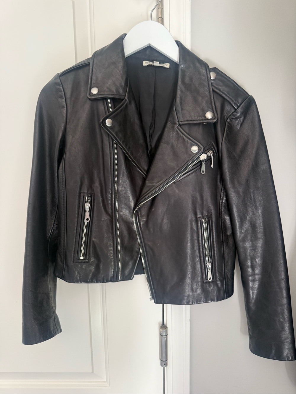 Rebecca Minkoff Black Leather Biker Jacket